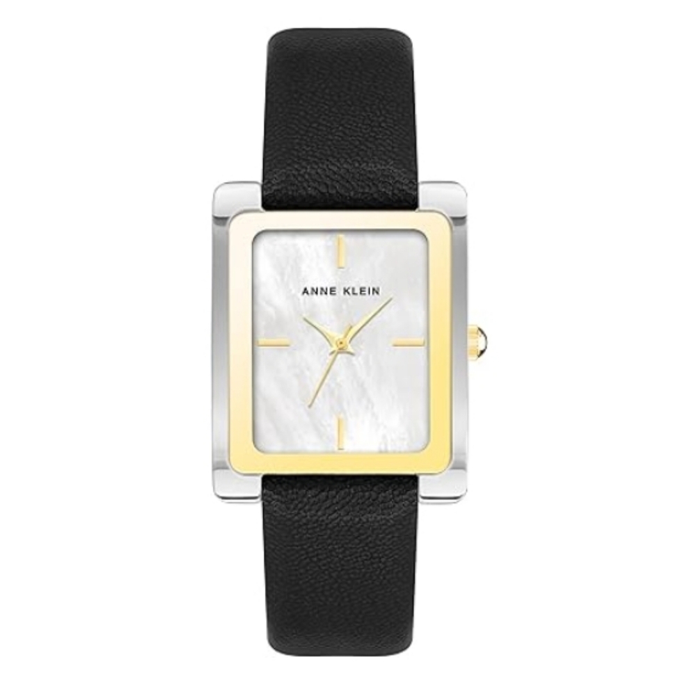 Stylish Women's Leather Strap Watch Black /Gold /Silver